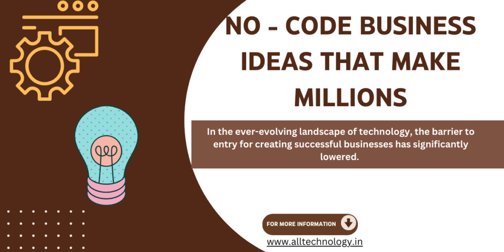 No - code business ideas that make millions
