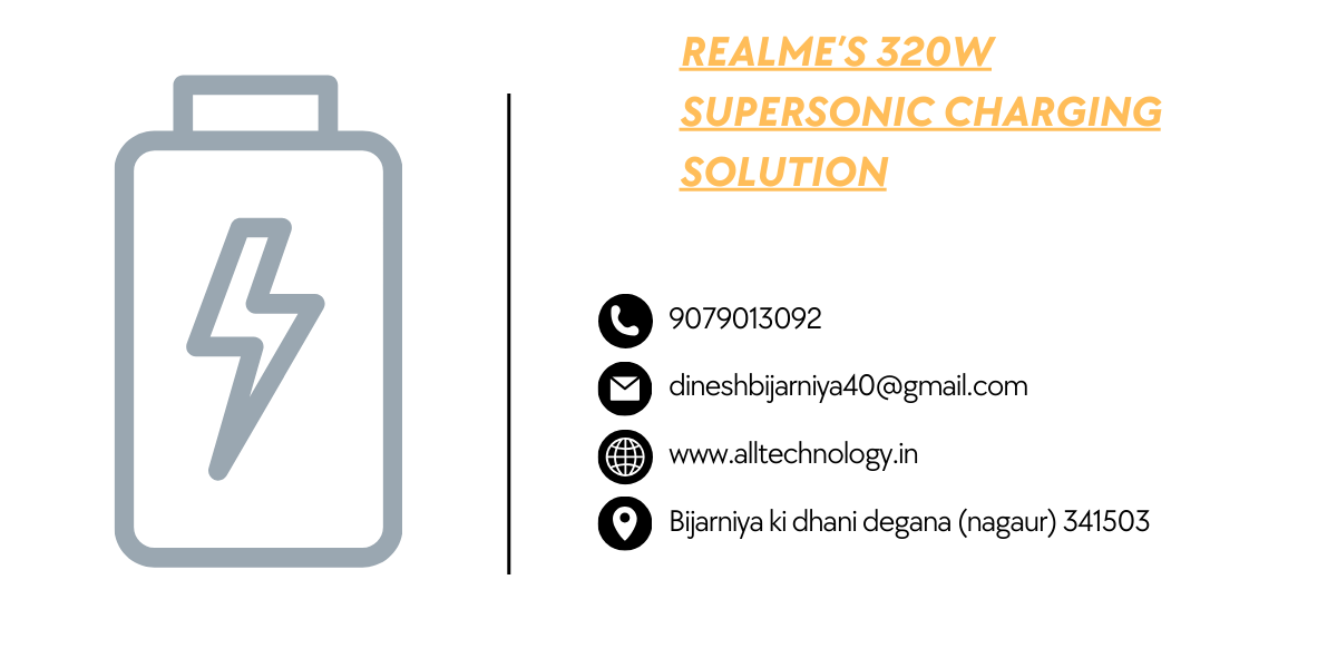 Realme’s 320W SuperSonic charging solution